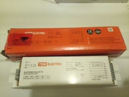 Эпра 2х36 Вт EB-T8-236-2AC TDM