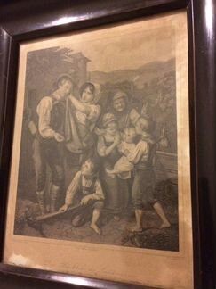 Старинная картина - литография