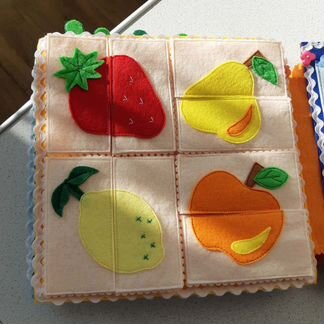 Развивающая книга из фетра