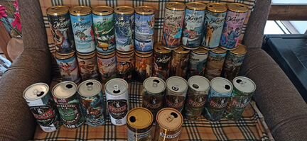 Коллекционные банки Жигули, faxe и другие