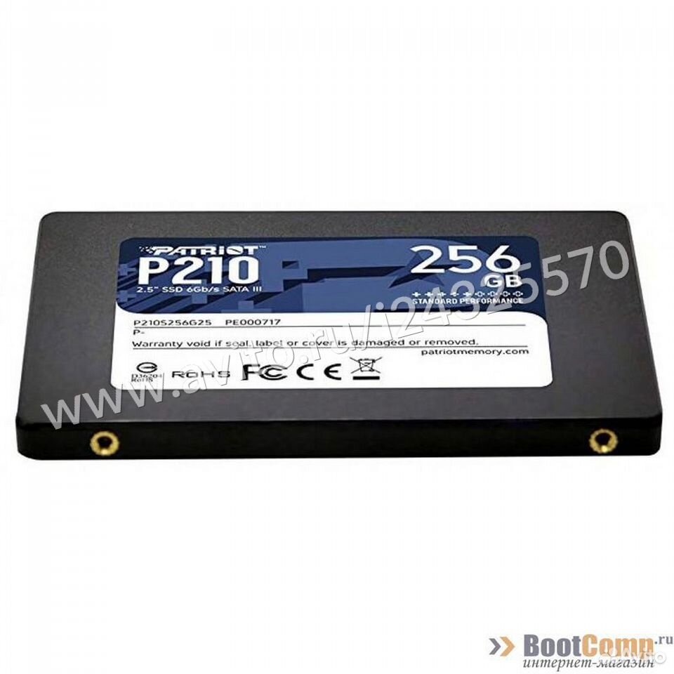  Жесткий диск SSD 256GB Patriot P210 P210S256G25  84012410120 купить 3