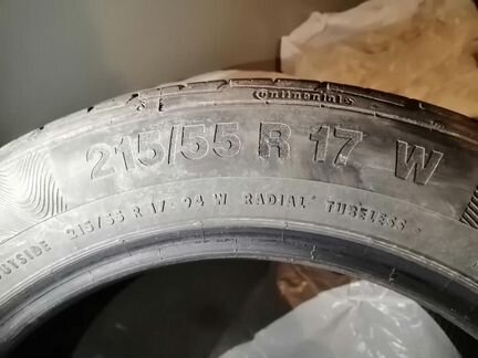 215 55 17 Continental ContiPremiumContact 5 б/у