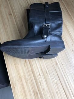 Сапоги zara кожаные