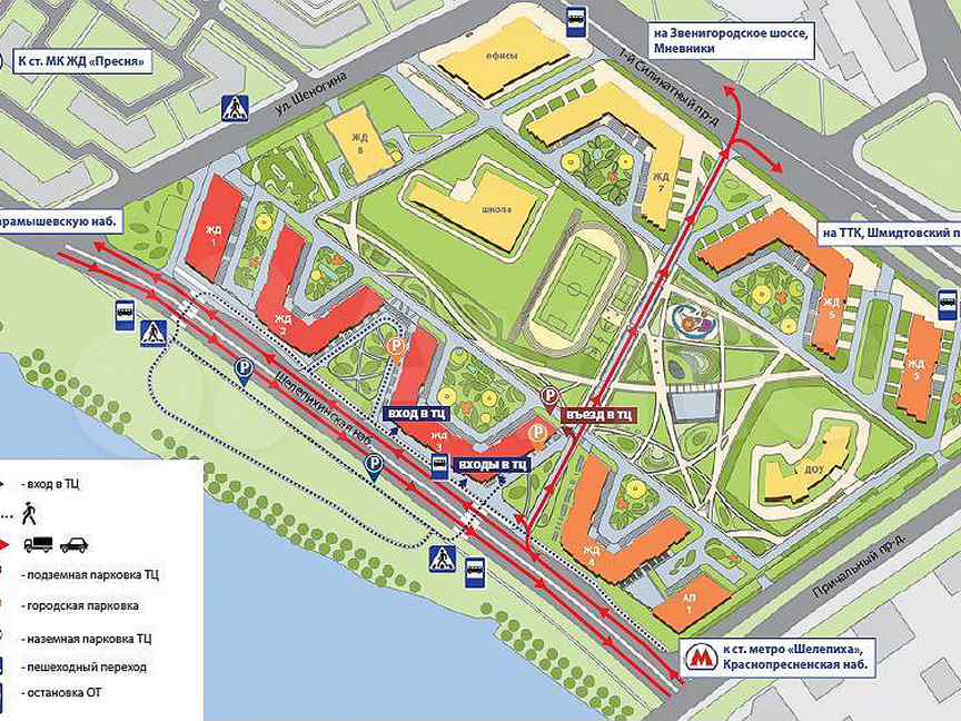 Карта москвы шелепихинская набережная