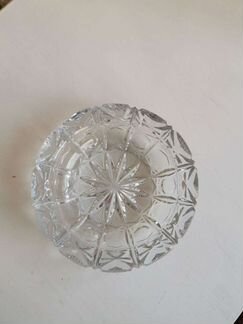 Хрустальная пепельница, 1980 е, СССР