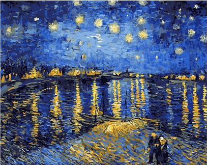 Картина по номерам 40х50 Зведня ночь