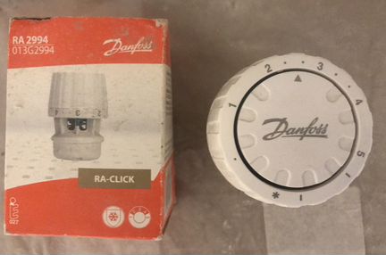 Вентиль угловой, терморегулятор Danfoss