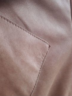 Пальто кожаное размер 44- 46