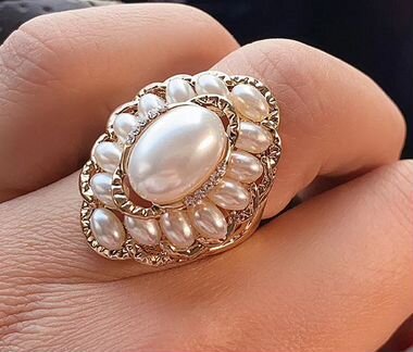 Большое жемчужное кольцо