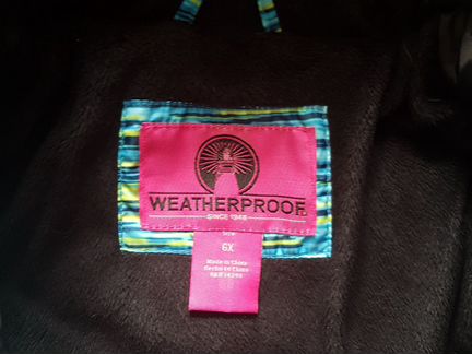 Куртка детская weatherproof 116см