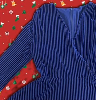 Вечернее платье синее