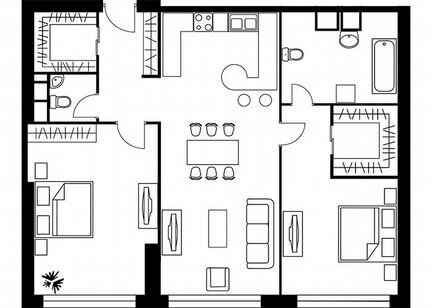 2-к квартира, 107.7 м², 37/37 эт.