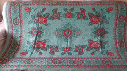 Покрывало Изумрудное с бахромой 130х195 СССР