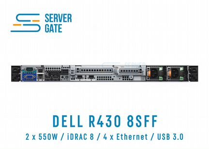 Dell R430 8SFF / 2xE5-2698v3 / 128 GB