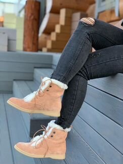 Ботинки Loro Piana бежевые